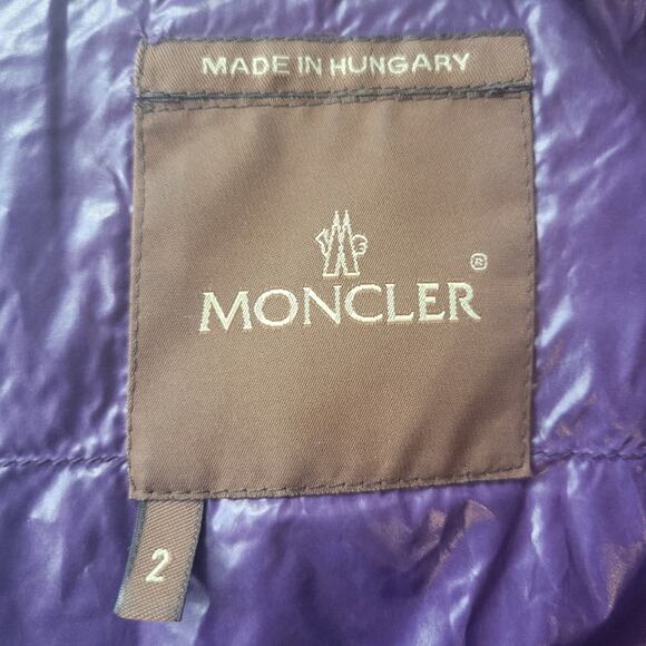 Vintage Y2K Moncler Brown Label Wool Down Glen Plaid Puffer Coat 2 = M - Picture 4 of 16